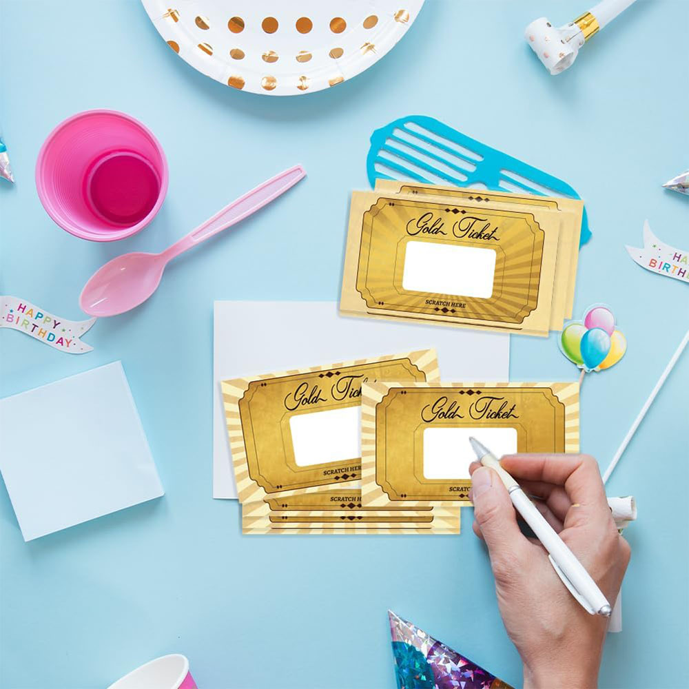20 pcs Gold Scratch off Cards  - огляд і ціна Wedding Supply Business
